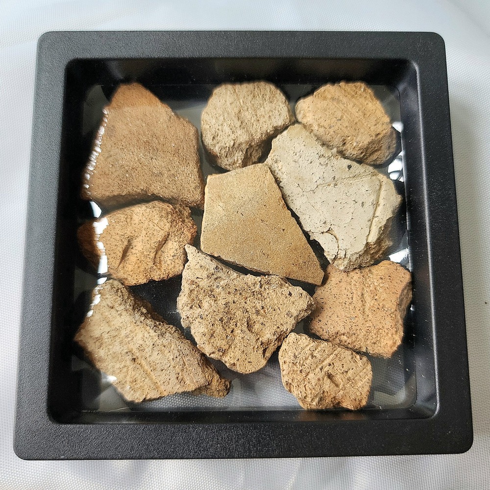Ancient‎ Pre Colombian Pottery Shards Historical Artifacts Collection Detailed